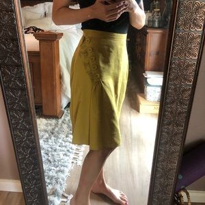 Anthropologie Burlapp Golden Rays skirt size 2💛